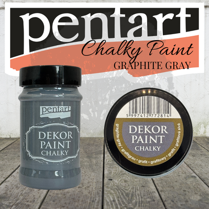 Pentart Dekor Chalk Paint - Graphite-Grey - 100ml