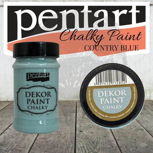 Pentart Dekor Chalk Paint -  Country-Blue - 100ml