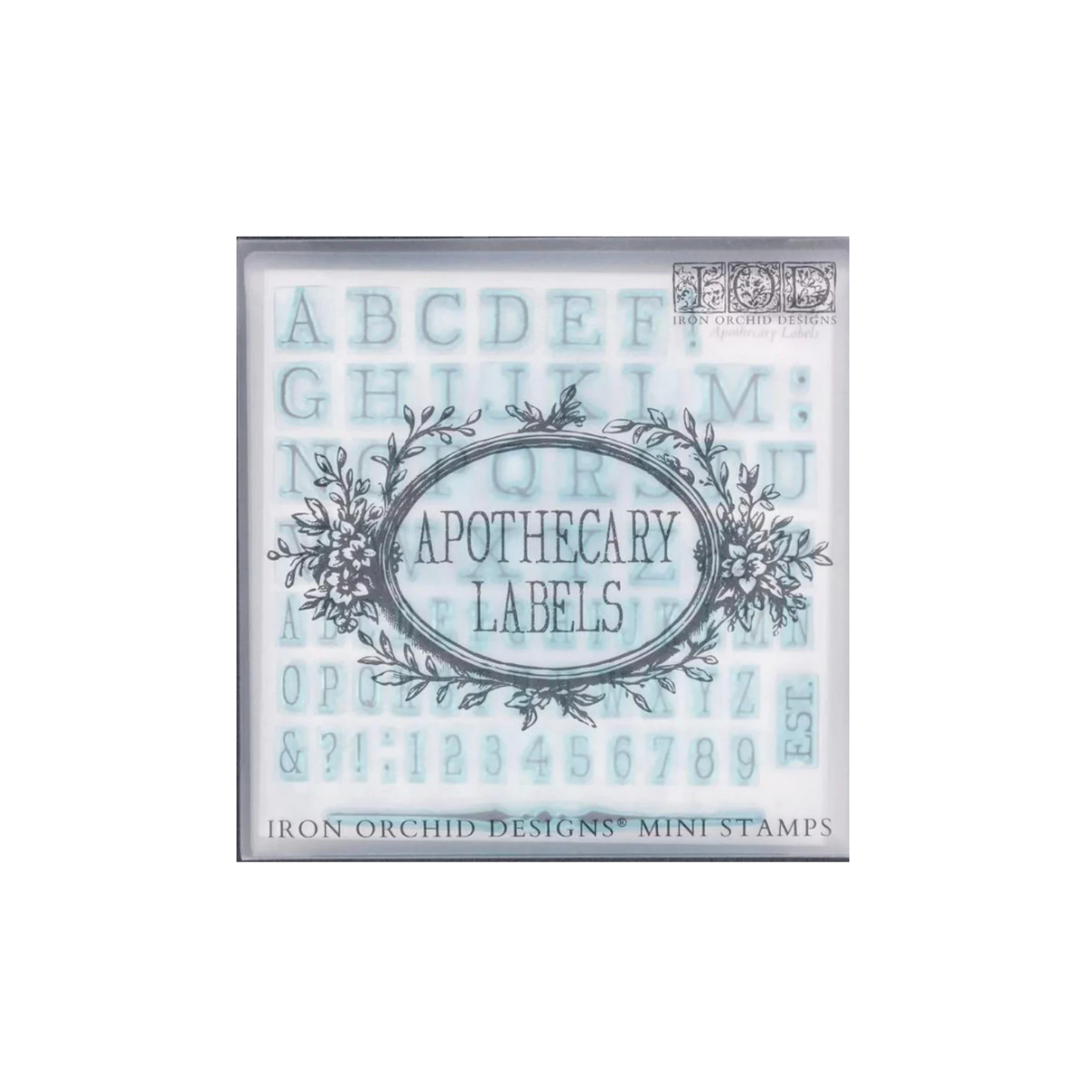 Iron Orchid Designs - Apothecary Labels Decor Stamp (6 x 6)