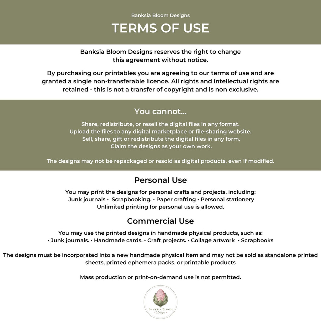 Printable - Vintage Herb Seed Packets