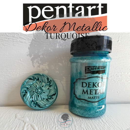 Pentart Dekor Metallic Matte - 100ml - Turquoise