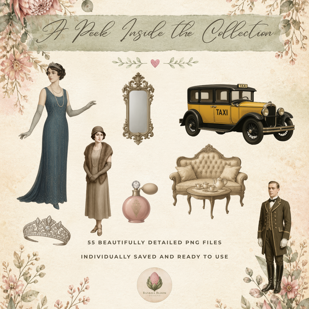 Clipart - 1920s Manor House Vol. 2
