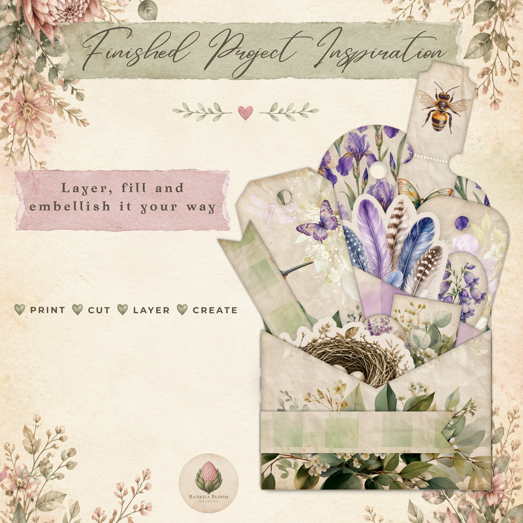 Hummingbird Garden Loaded Tag Kit