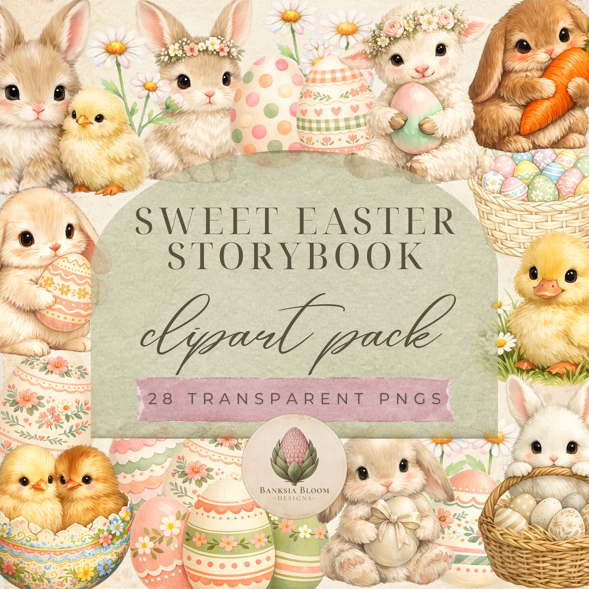 Clipart - Sweet Easter Storybook