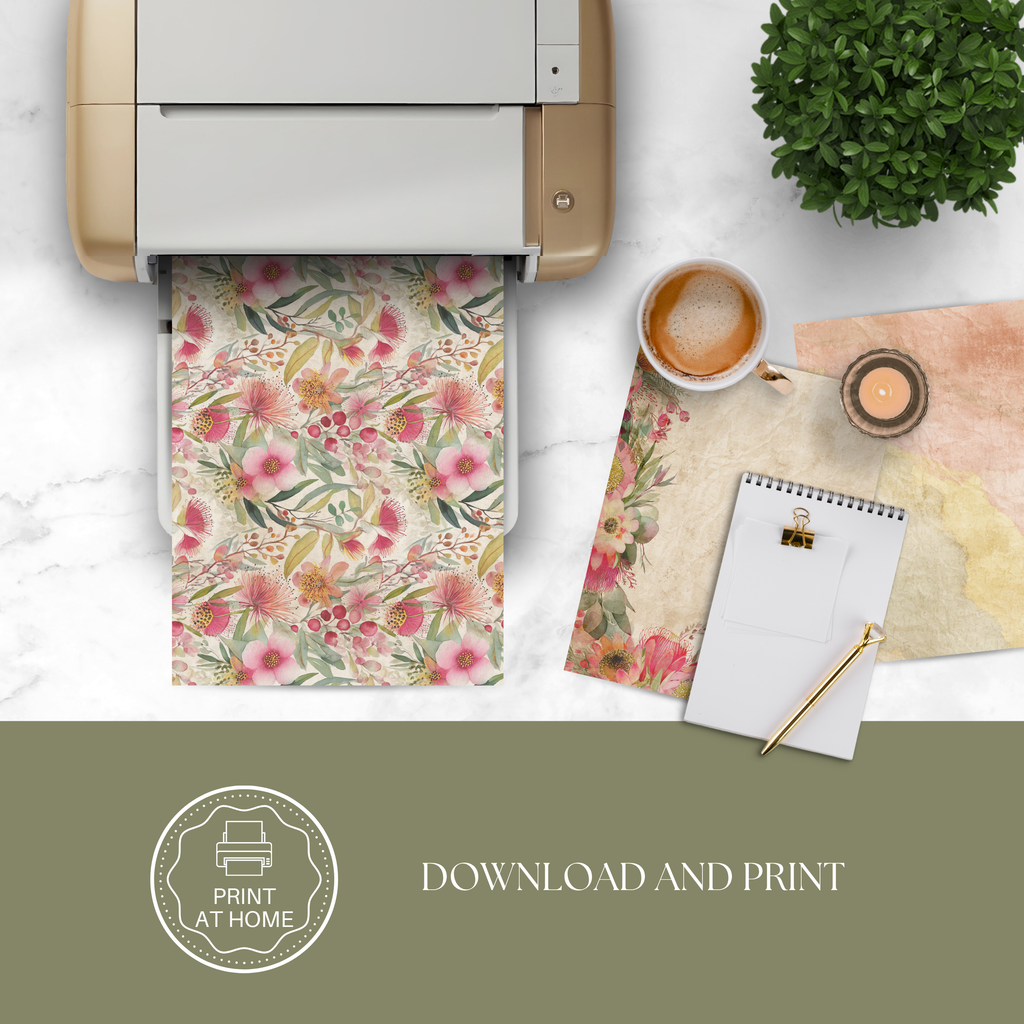 Printable Journal Pages - Blush & Banksia