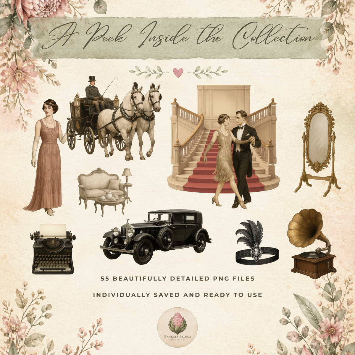 Clipart - 1920s Manor House Vol. 1