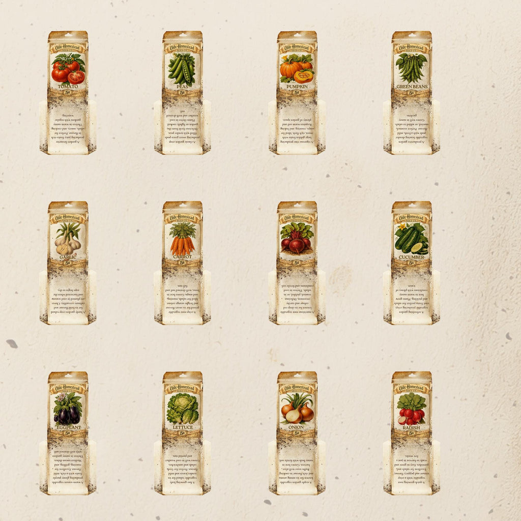 Printable - Vintage Vegetable Seed Packets