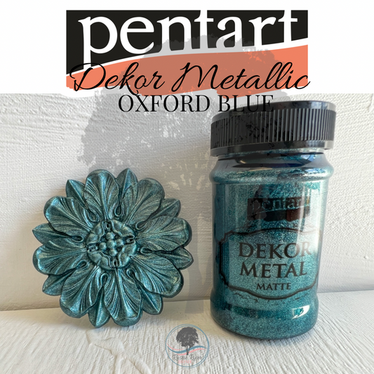 Pentart Dekor Metallic Matte - 100ml - Oxford Blue