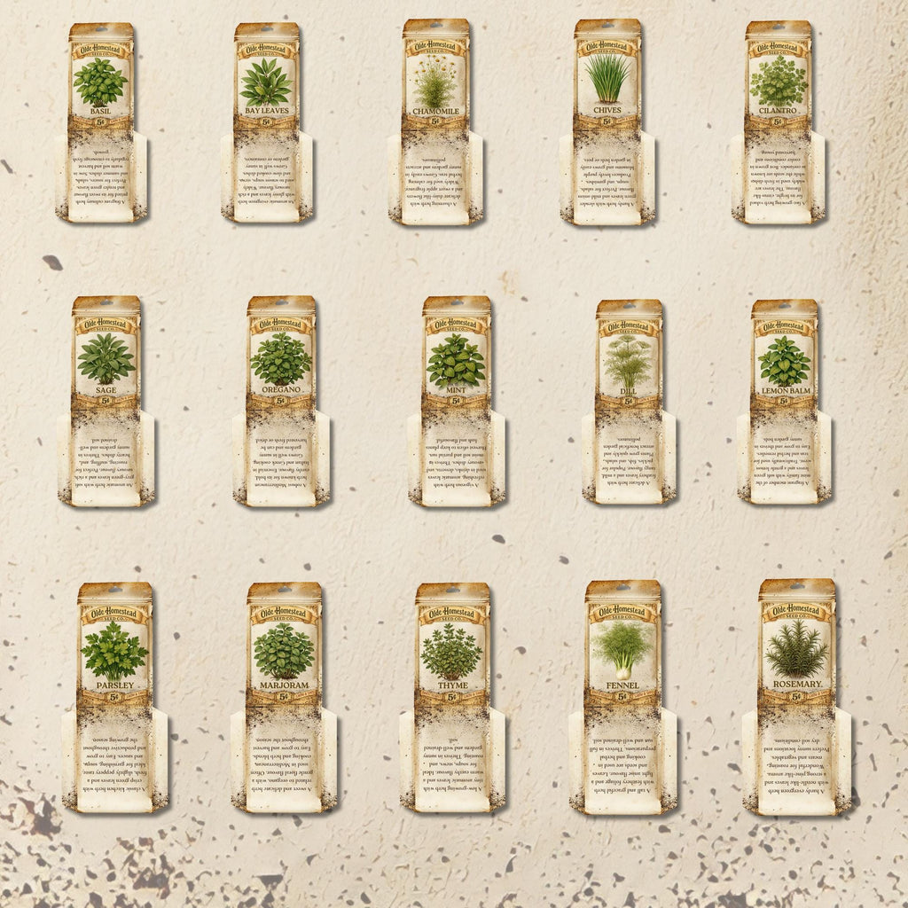 Printable - Vintage Herb Seed Packets