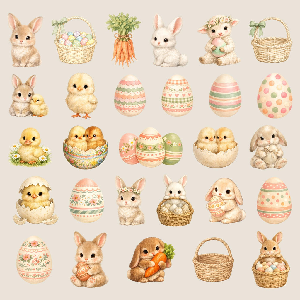 Clipart - Commercial Use PNG Bundle - Sweet Easter Storybook
