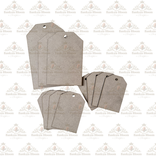 Blank - Classic Tag - Set of 11 - Various Sizes