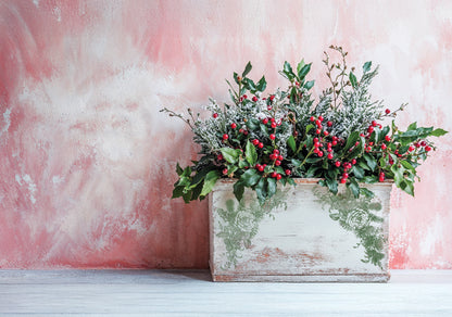 Iron Orchid Designs - Holly & Pine Decor Stamp