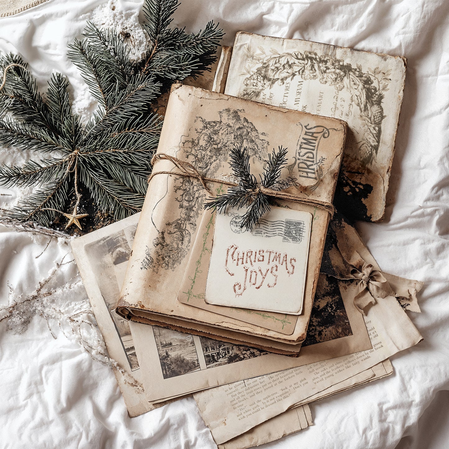 Iron Orchid Designs - Christmas Post Decor Stamp