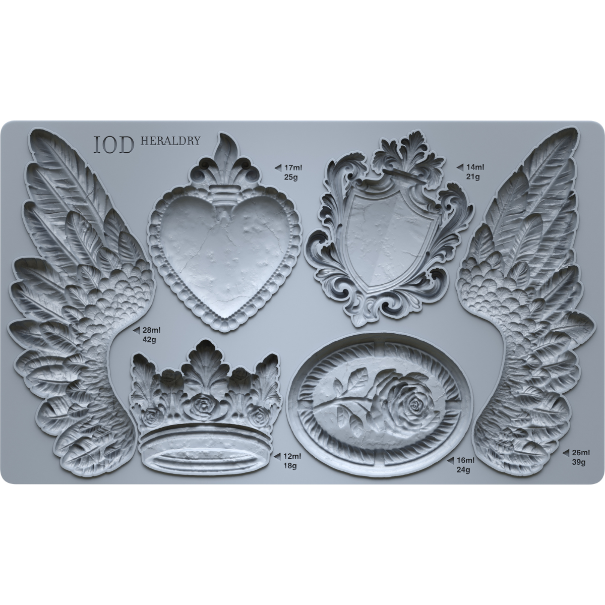 IOD - Heraldry Decor Mould - Rustic River Home
