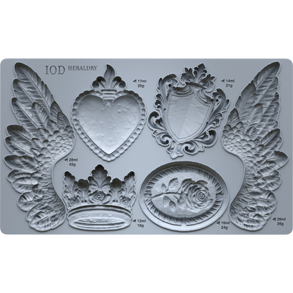 IOD - Heraldry Decor Mould - Rustic River Home
