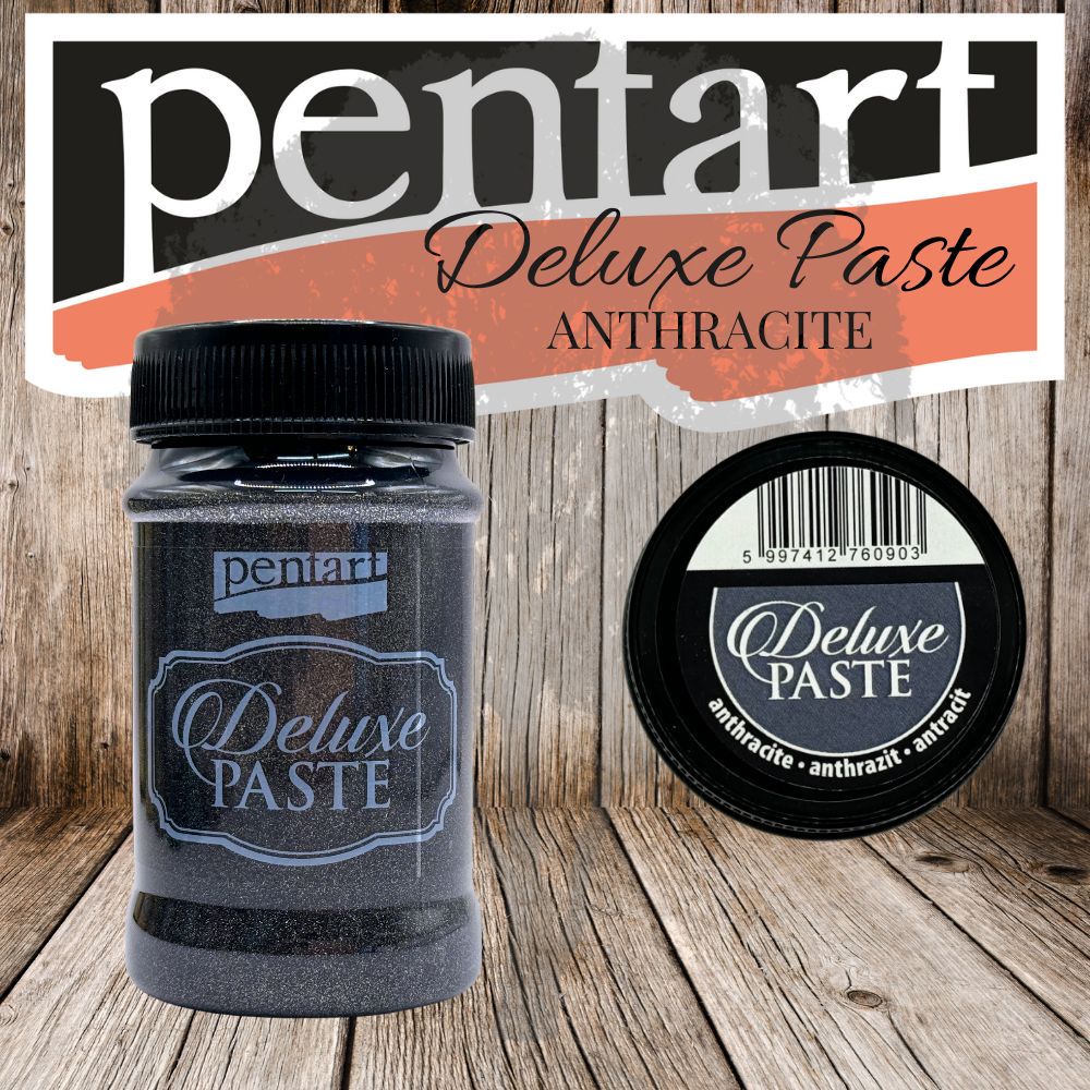 Pentart - Deluxe Paste 100ml - Anthracite