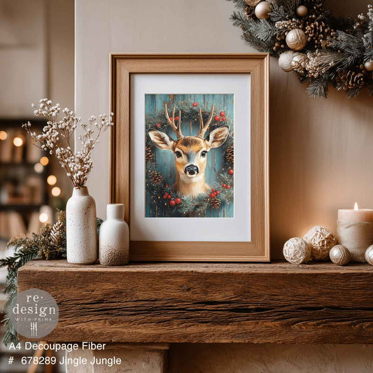 Redesign Decoupage Fiber (A4) - Jingle Jungle