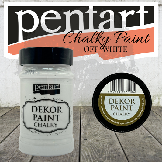 Pentart Dekor Chalk Paint - Off-White - 100ml