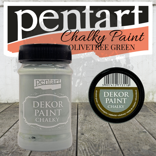 Pentart Dekor Chalk Paint - Olive-Tree Green - 100ml