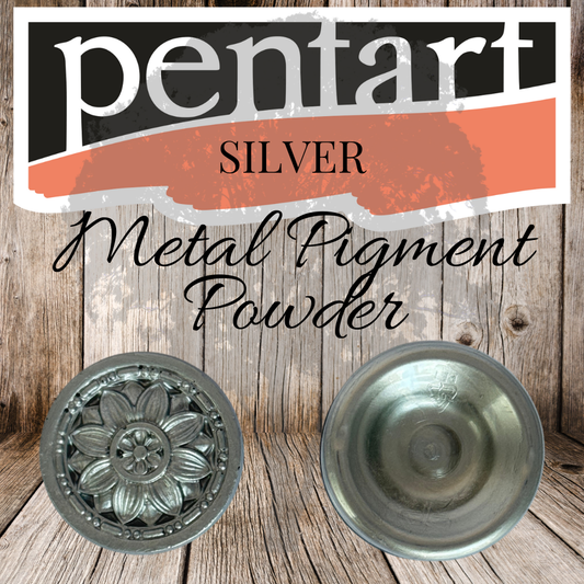 Pentart Metal Pigment Powder - Silver