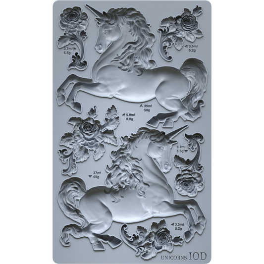 IOD - Unicorn Decor Mould - Rustic River Home
