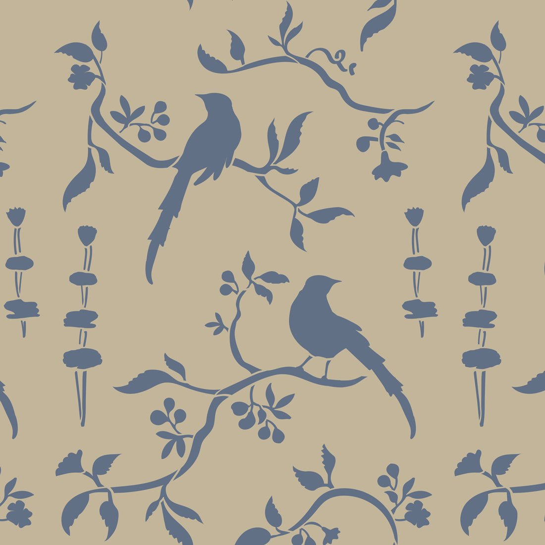 Annie Sloan CHALK PAINT™ Stencil - Chinoiserie Birds - Rustic River Home