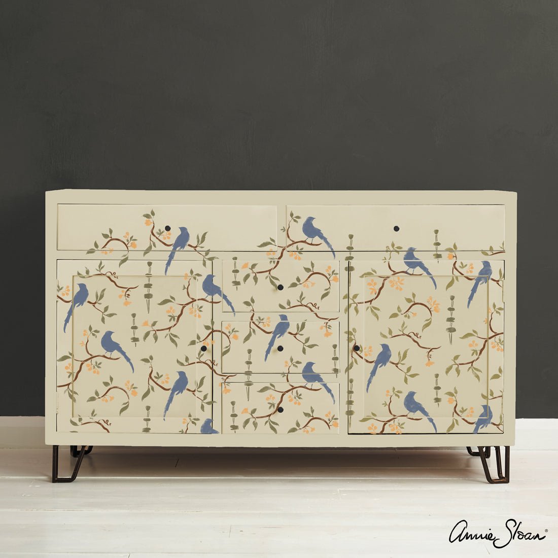 Annie Sloan CHALK PAINT™ Stencil - Chinoiserie Birds - Rustic River Home