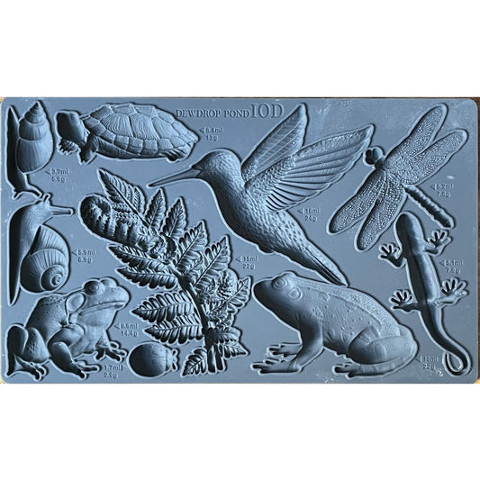 Iron Orchid Designs - Dewdrop Pond Decor Mould - Rustic River Home