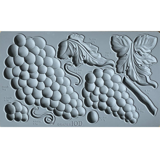 Iron Orchid Designs - Grapes Decor Mould - Rustic River Home