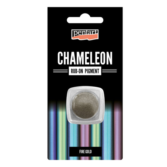 Pentart Chameleon Rub-on Pigment - Fire Gold - Rustic River Home