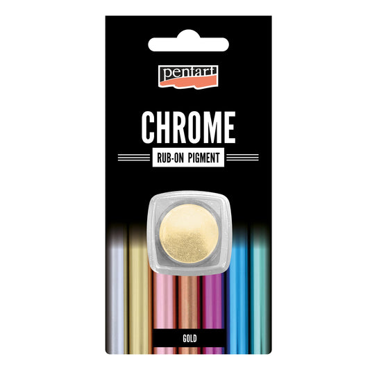 Pentart Chrome Rub-on Pigment - Gold - Rustic River Home