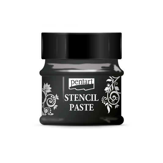 Pentart Stencil Paste - Metallic - 50ml - Black Diamond - Rustic River Home